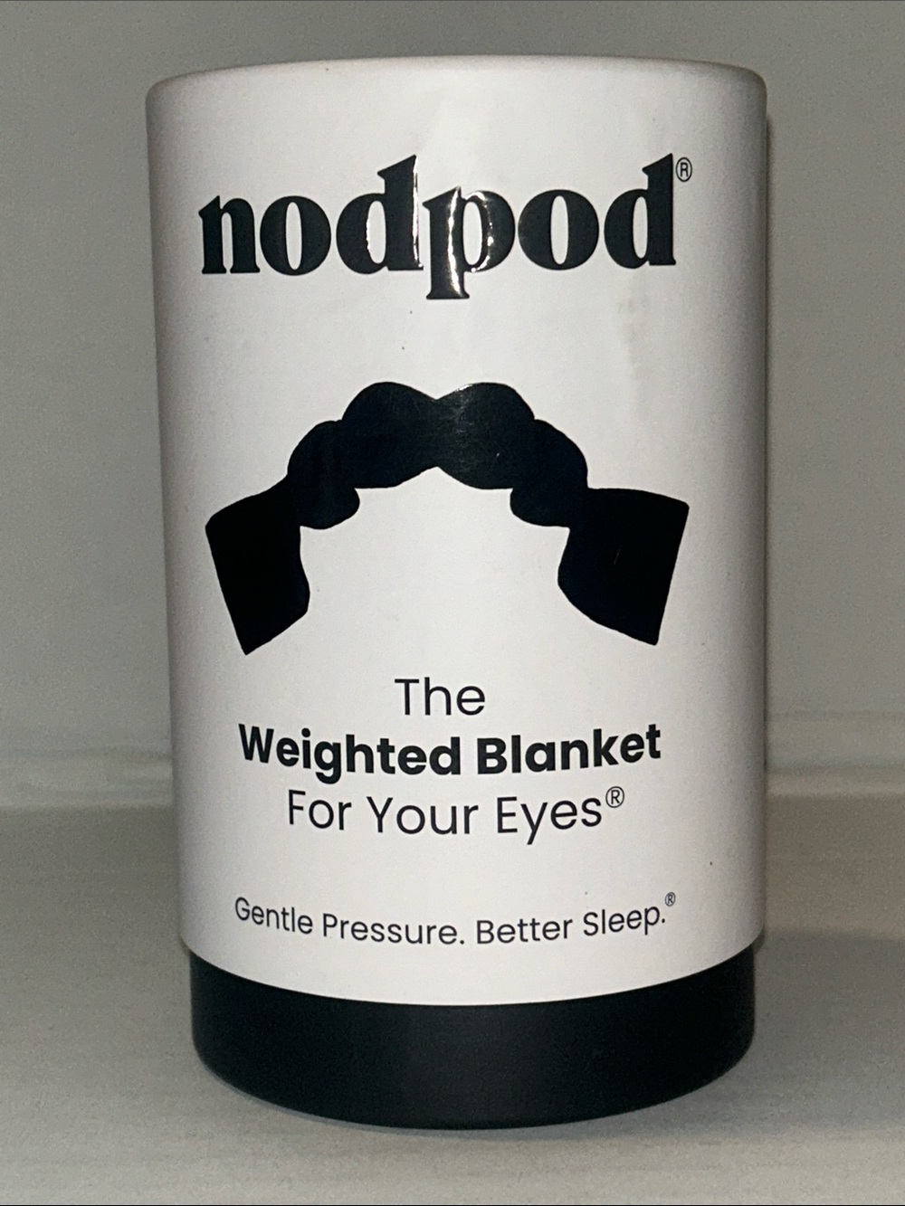 Nodpod Weighted blanket for your eyes NEW Black 9 oz